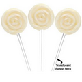 Petite Swirly Ripple Lollipops - White Pineapple